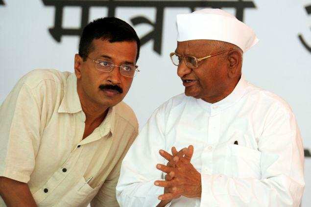 kejriwal and anna hazare