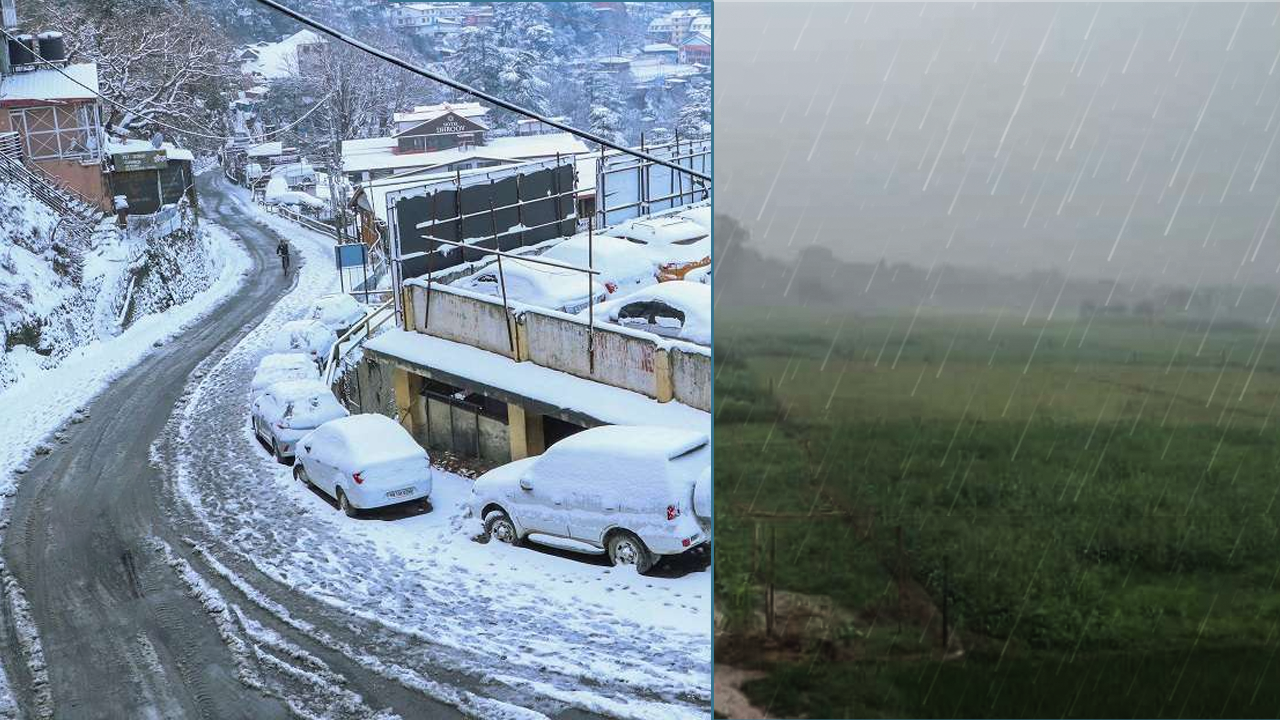 बदलते मौसम की बरसात में भीगा उत्तर प्रदेश            ओले पड़े तो होगा फसलों को नुकसान ।